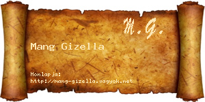 Mang Gizella névjegykártya